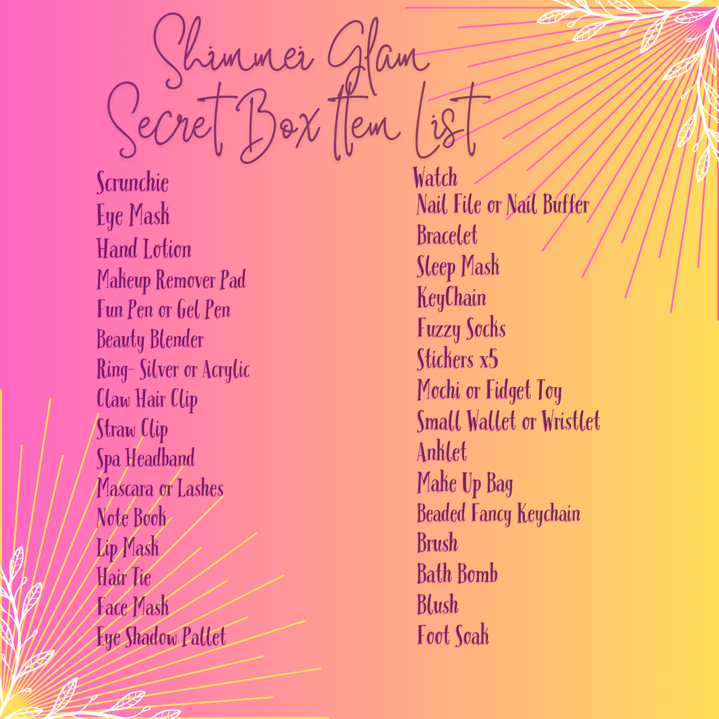 Shimmei Glam Secret Gift Box